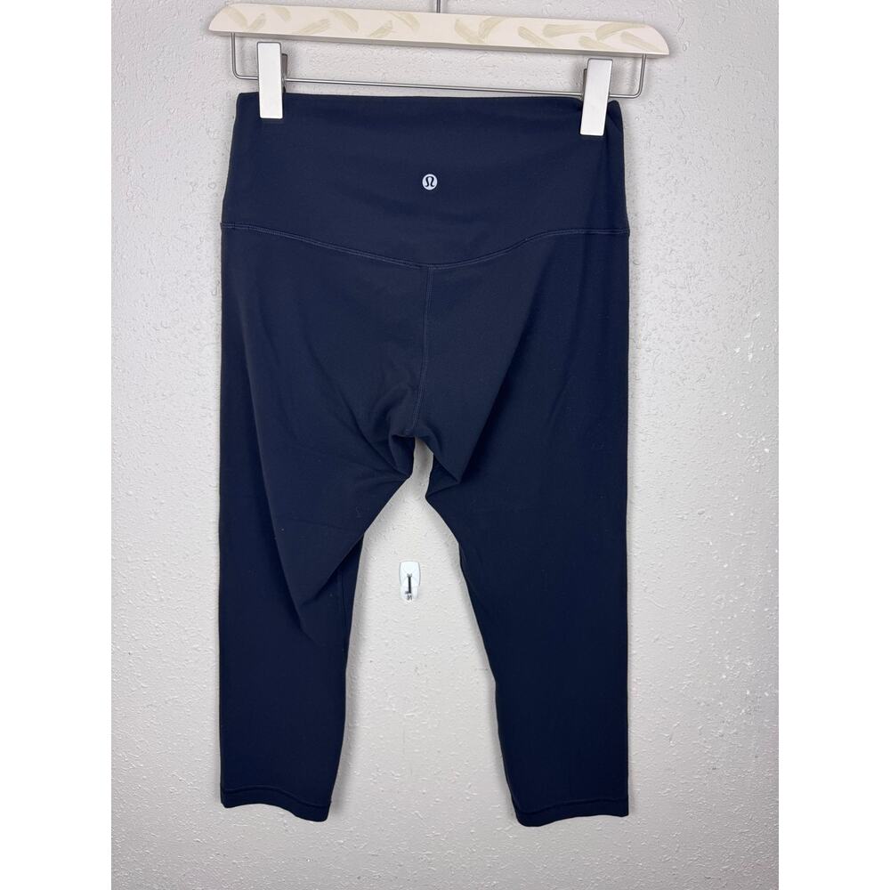 Lululemon Align Crop 21'' Black Third Release womens size 10 - Picture 3 of 6